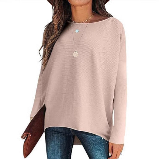 Women’s Batwing Sleeve Knitted Pullover – Stay Warm