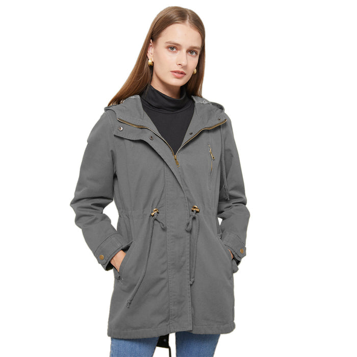 Women’s Cotton Anorak – Mid-Length, Warm, Ready