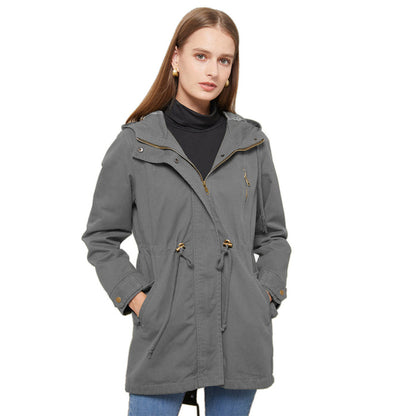 Women’s Cotton Anorak – Mid-Length, Warm, Ready