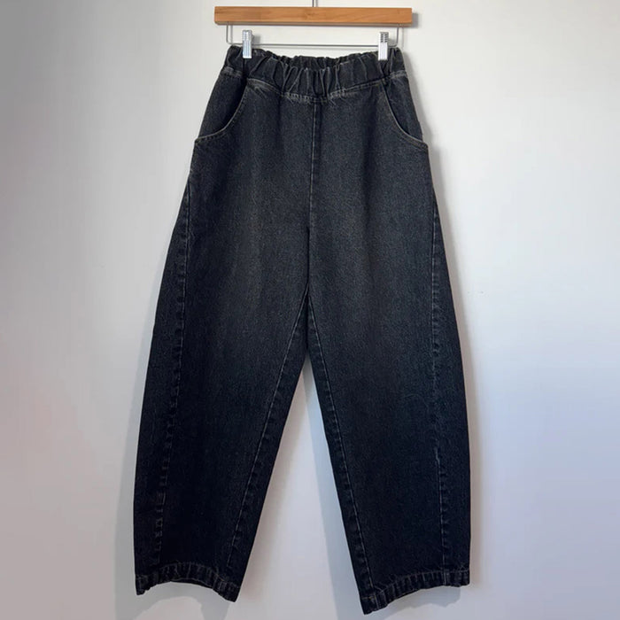 Women's Cotton Arc Pants - Black Denim
