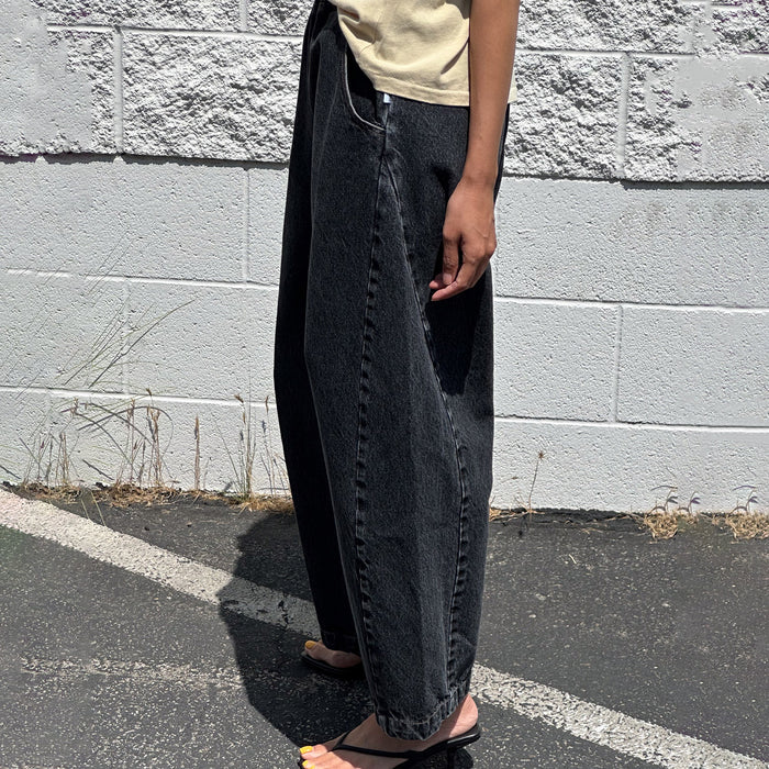 Women's Cotton Arc Pants - Black Denim
