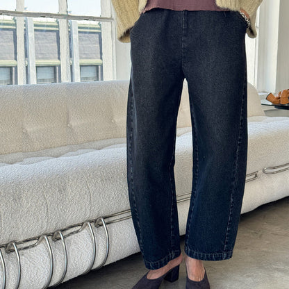 Women's Cotton Arc Pants - Black Denim
