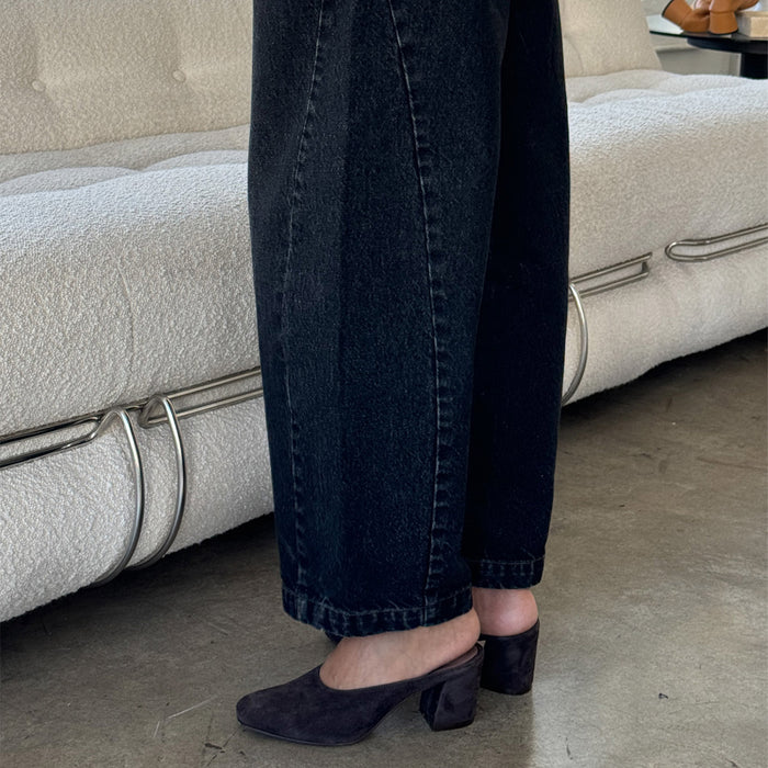 Women's Cotton Arc Pants - Black Denim