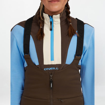 Women's Cruz Softshell Suspender Snow Pants - Coffee Bean