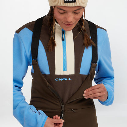 Women's Cruz Softshell Suspender Snow Pants - Coffee Bean
