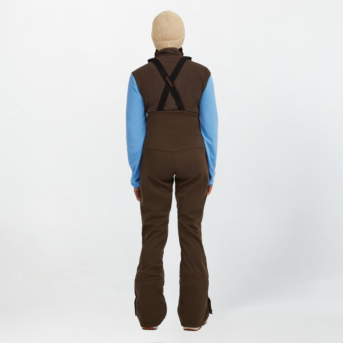Women's Cruz Softshell Suspender Snow Pants - Coffee Bean