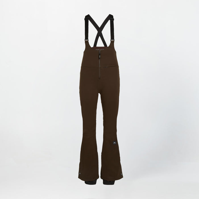 Women's Cruz Softshell Suspender Snow Pants - Coffee Bean