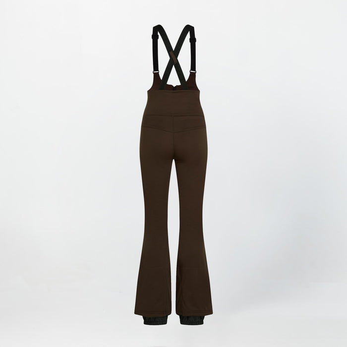 Women's Cruz Softshell Suspender Snow Pants - Coffee Bean