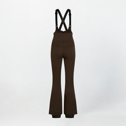 Women's Cruz Softshell Suspender Snow Pants - Coffee Bean