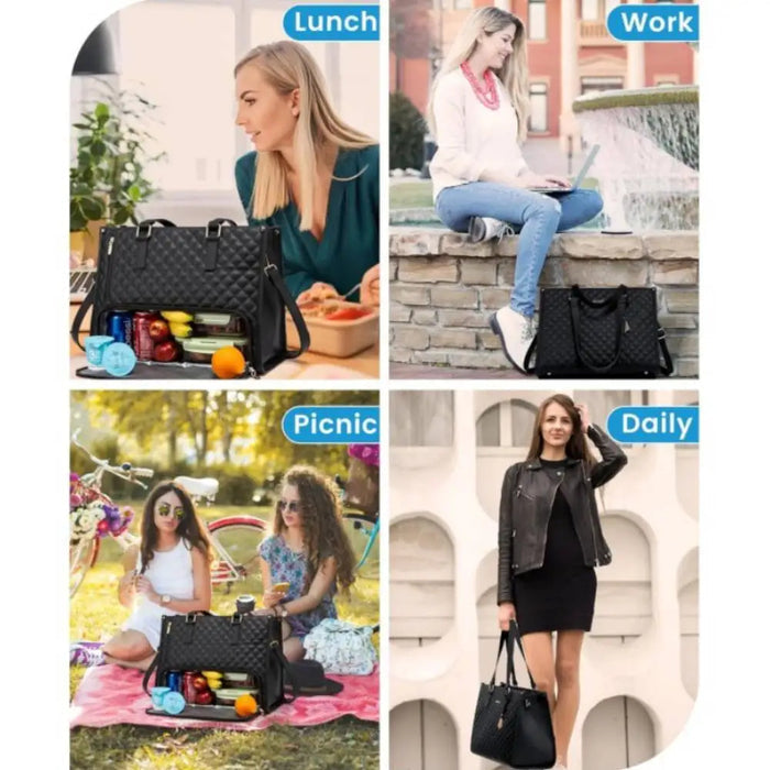 Women's Insulated Lunch Bag – Leak-proof Tote