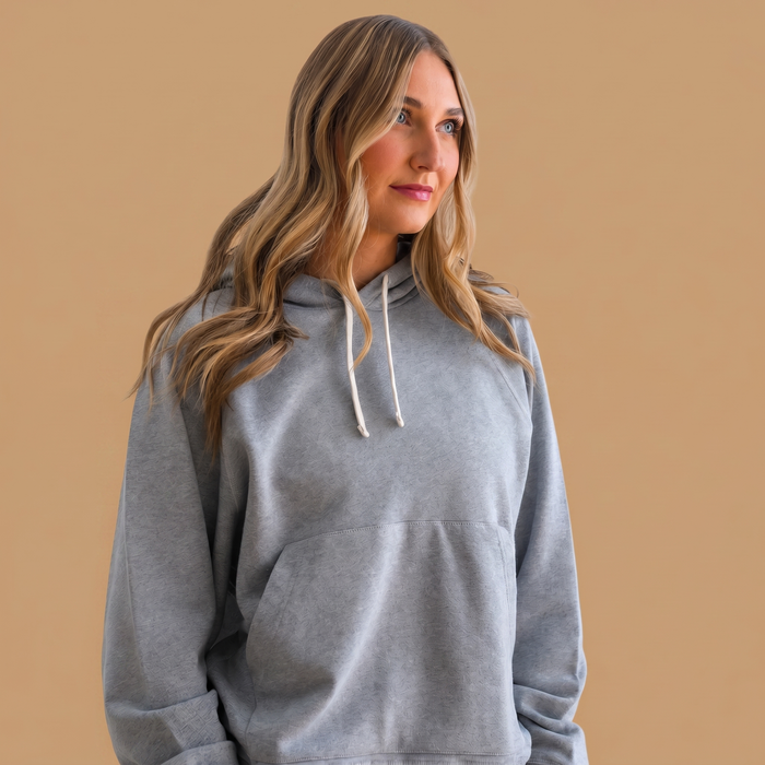 Women's Organic Cotton Midweight Raglan Hoodie - Midnight Navy