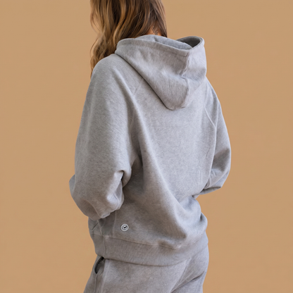 Women's Organic Cotton Midweight Raglan Hoodie - Midnight Navy