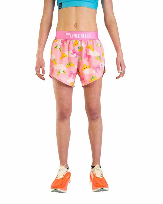 Women's Princess Tiara 4" Split Running Shorts