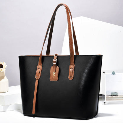 Women’s PU Leather Bucket Shoulder Messenger Bag