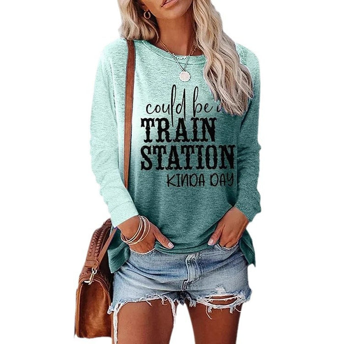 Women’s Retro 3D Print Long Sleeve T-Shirt bold colorful retro graphic casual street style