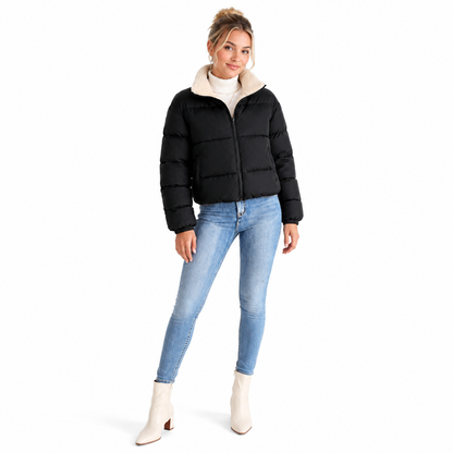 Women's Reversible Puffer Jacket for Daily Winter Looks