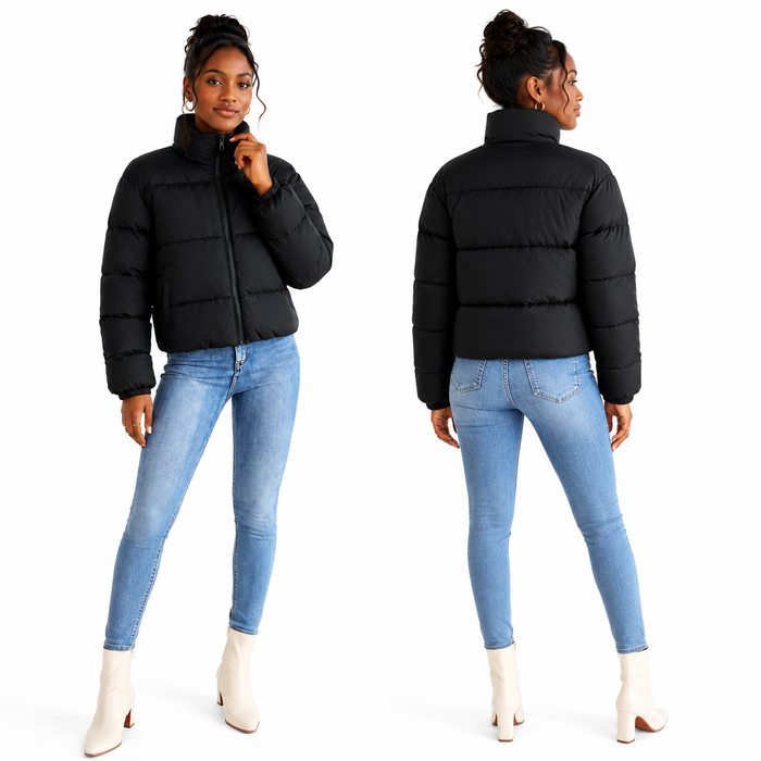 Women's Reversible Puffer Jacket for Daily Winter Looks
