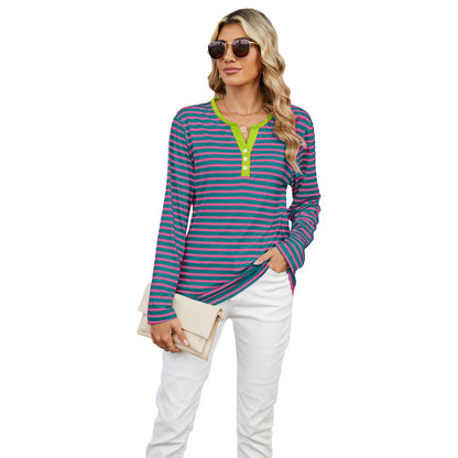 Rose Green Stripe / L