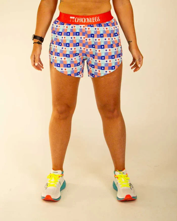 Women's USA Picnic 4" Split Shorts