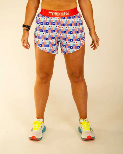 Women's USA Picnic 4" Split Shorts
