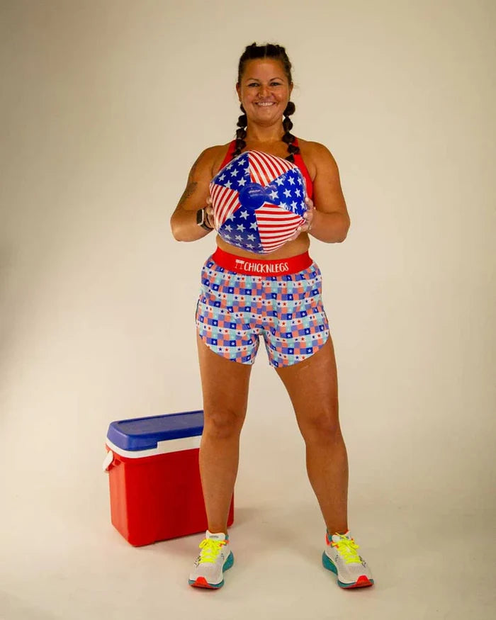 Women's USA Picnic 4" Split Shorts