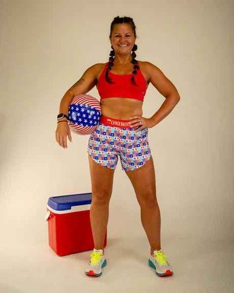 Women's USA Picnic 4" Split Shorts