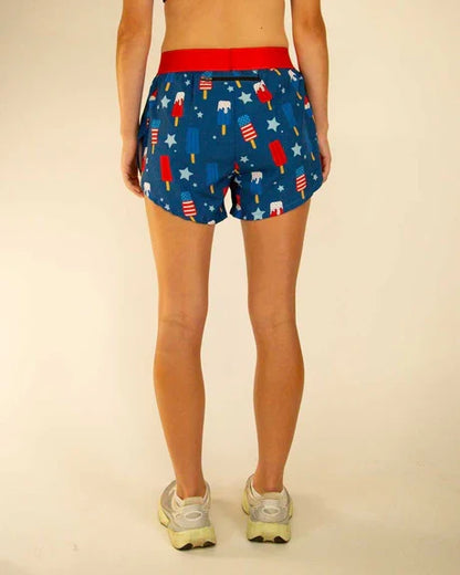 Women's USA Popsicles 4" Split Running Shorts