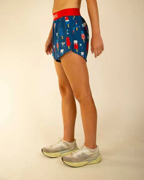 Women's USA Popsicles 4" Split Running Shorts