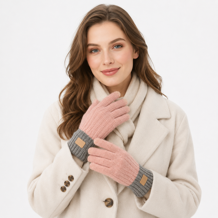 Women's Winter Gloves - Wool Lined Touchscreen Style XL