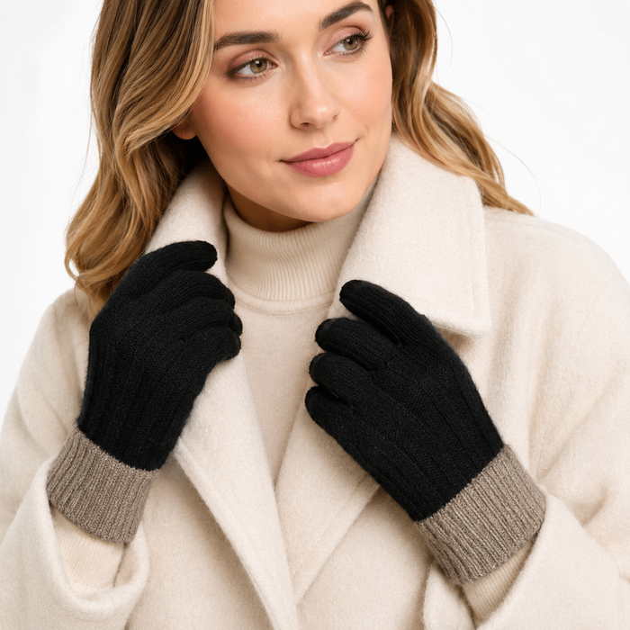 Women's Winter Gloves - Wool Lined Touchscreen Style XL
