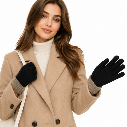 Women's Winter Gloves - Wool Lined Touchscreen Style XL