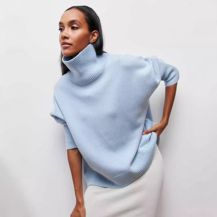Essential Women’s Winter Turtleneck Sweater – Multiple colors available