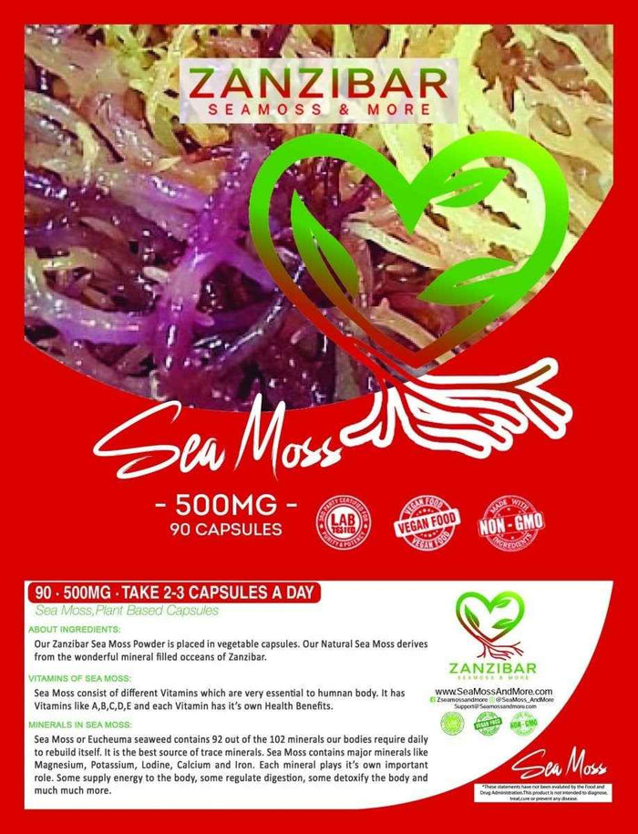 Zanzibar Seamoss Pack (90ct) (1Month Supply)