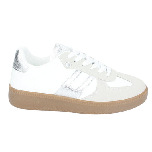 Zapatilla Chalada Mujer Antu-2 Blanco Plata Urbano Zapatillas Chalada
