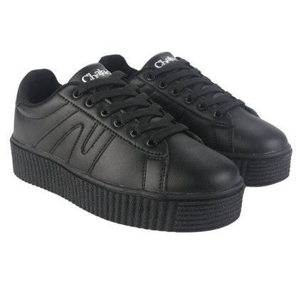 Zapatilla Chalada Mujer Flumi-10 Negro Urbano Zapatillas Chalada
