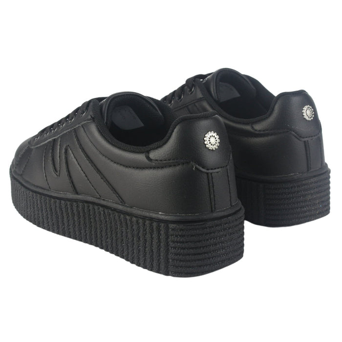 Zapatilla Chalada Mujer Flumi-10 Negro Urbano Zapatillas Chalada