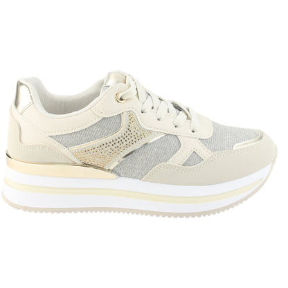 Zapatilla Chalada Mujer Jettixlow1 Dorado Urbano Zapatillas Chalada