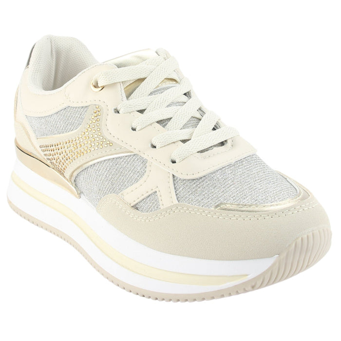 Zapatilla Chalada Mujer Jettixlow1 Dorado Urbano Zapatillas Chalada