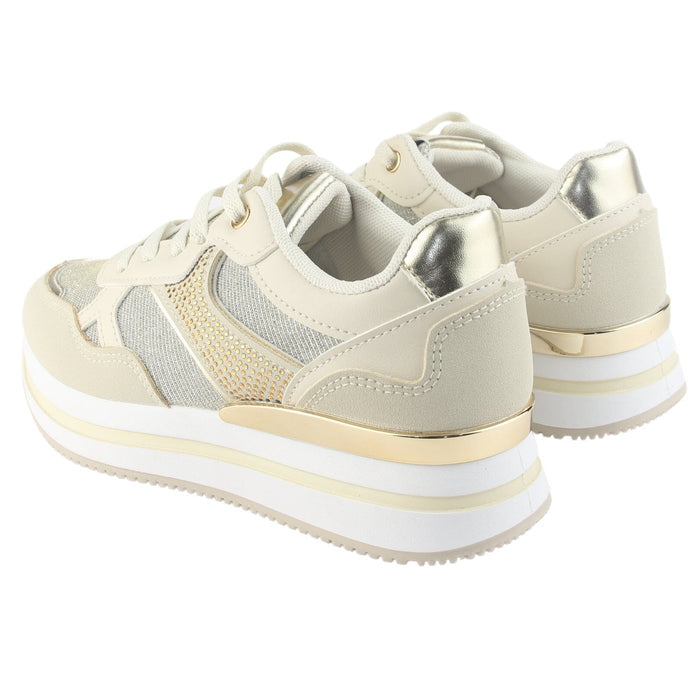 Zapatilla Chalada Mujer Jettixlow1 Dorado Urbano Zapatillas Chalada