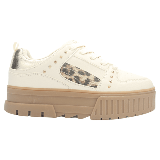Zapatilla Mujer Chalada Troya-5 Beige Urbano Zapatillas Chalada 35 Beige