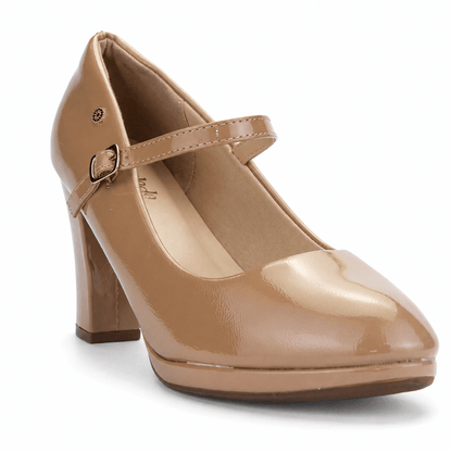Zapato Beige Mujer Casual Chalada Bruna Tacones Altos Chalada
