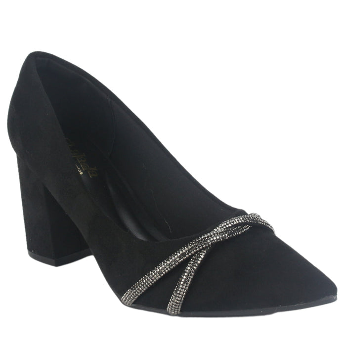 Zapato Chalada Mujer Baldi-5 Negro Casual Tacones Altos Chalada