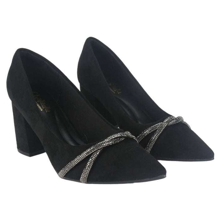 Zapato Chalada Mujer Baldi-5 Negro Casual Tacones Altos Chalada