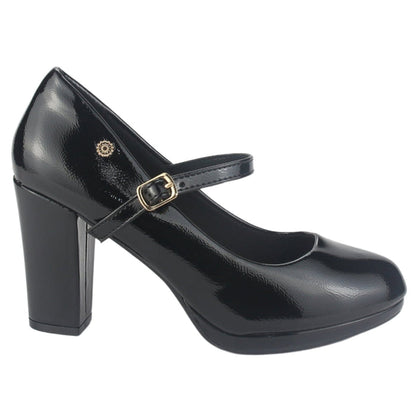 Zapato Chalada Mujer Bruna-3 Negro Casual Tacones Altos Chalada
