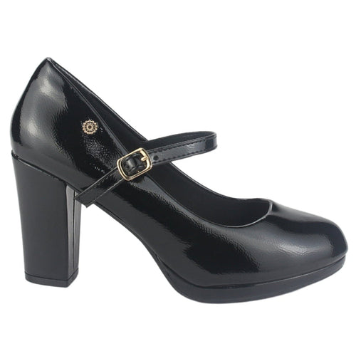 Zapato Chalada Mujer Bruna-3 Negro Casual Tacones Altos Chalada