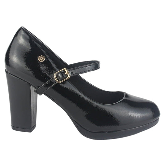 Zapato Chalada Mujer Bruna-3 Negro Casual Tacones Altos Chalada