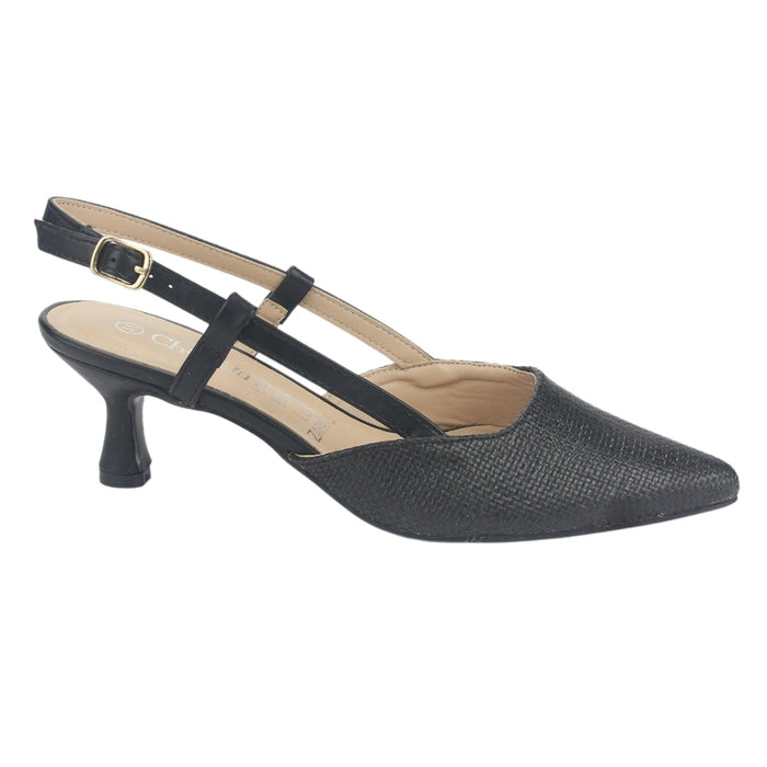 Zapato Chalada Mujer Chiapa-2 Negro Casual Tacones Bajos Chalada