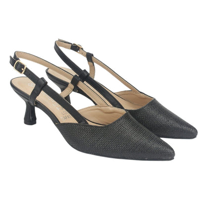 Zapato Chalada Mujer Chiapa-2 Negro Casual Tacones Bajos Chalada