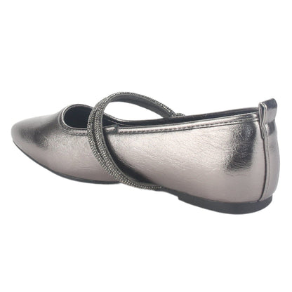 Zapato Chalada Mujer Corsa-1 Plateado Casual Zapatos Planos Comfort Chalada