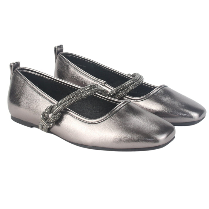 Zapato Chalada Mujer Corsa-1 Plateado Casual Zapatos Planos Comfort Chalada